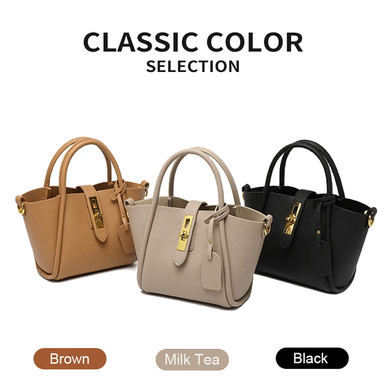 2024 Hot sale Women\'s Vegetable Basket Bag Lady Fashion Popular Split Leather Handbag For Female Lady Fashion Casual Bucket Tote