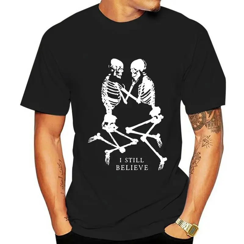 

VINTAGE SKULL MENS T-SHIRT EMO BLACK ROCK MUSIC BIKER SLOGAN CUSTOM TATTOO NEW Print T Shirt Summer Short 100% Cotton