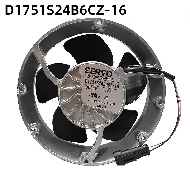 Full circle aluminum frame frequency converter fan D1751S24B6CZ-16 DC24V 1.8A 17cm 17251 ABB axial flow fan cooling fan