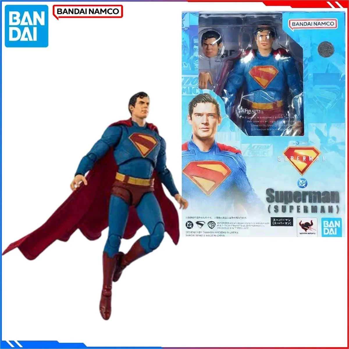 

Bandai Superman To Be Hero X Anime Model Kits SHF Toys Superman DC 2025 Action Figure Assembly Model Gift for Boy Girl Present