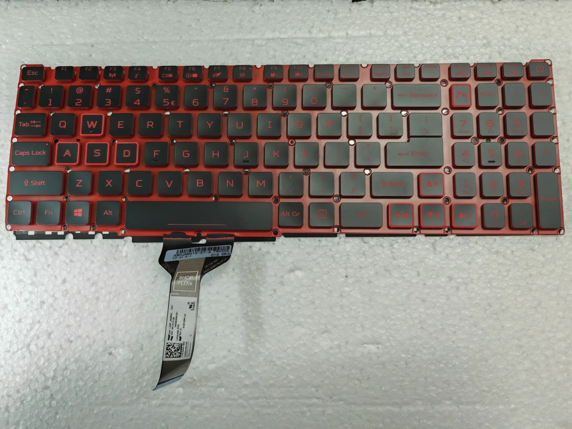 US Keyboard for Acer Nitro N22C1 N20C1 AN515-46 AN515-56 AN515-58 Red Backlit