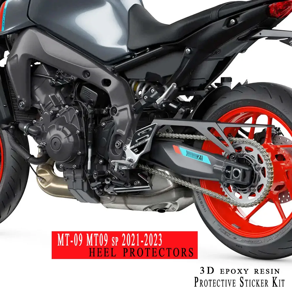 

2023 MT-09 Motorcycle 3D Epoxy Resin Sticker Protection Kit Heel Guard Sticker For Yamaha MT-09 MT09 SP 2021 - 2023