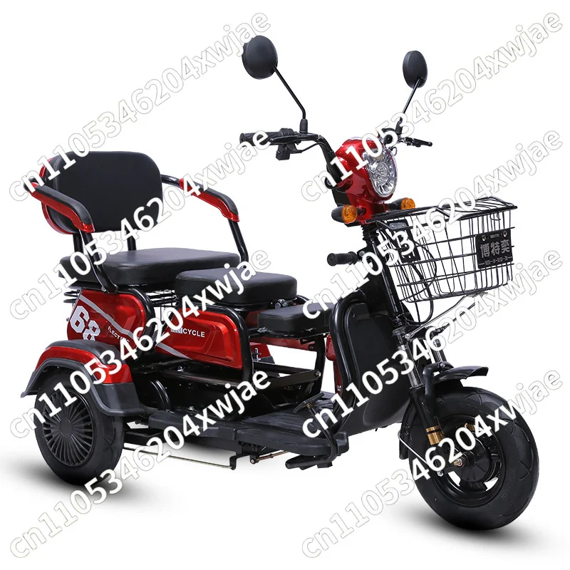 Electric tricycle adult elderly leisure scooter pick up and drop off children battery car