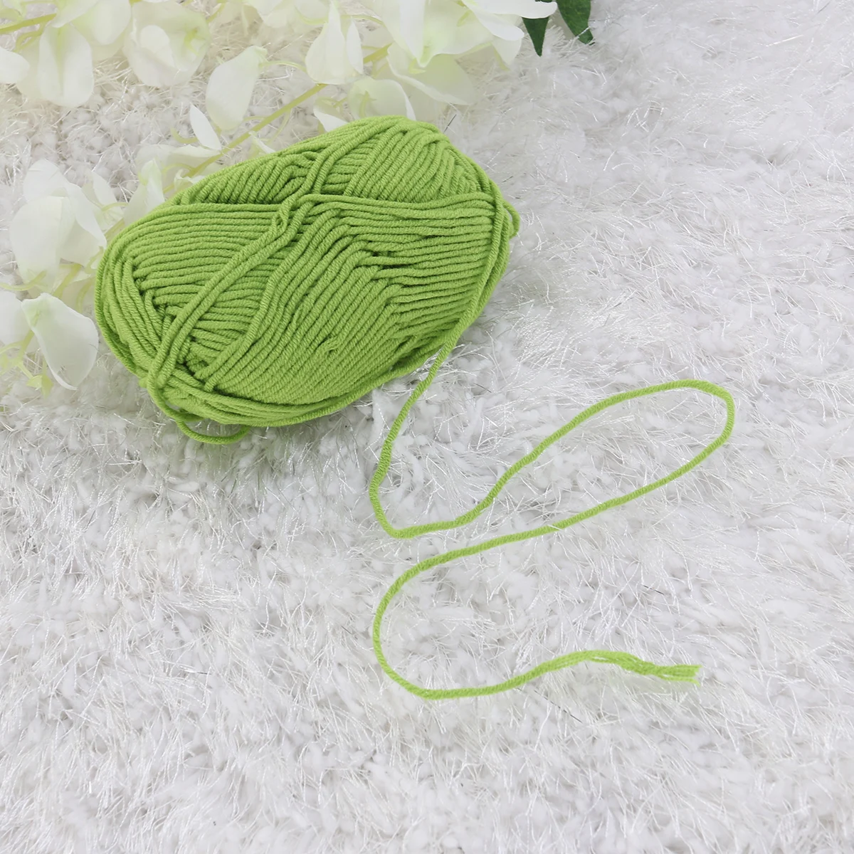 

50 G Milk Cotton Yarn Hand-woven Chunky Bulk Coarse Wool for Crochet Cream Crocheting Bulky Thick Knitting DIY