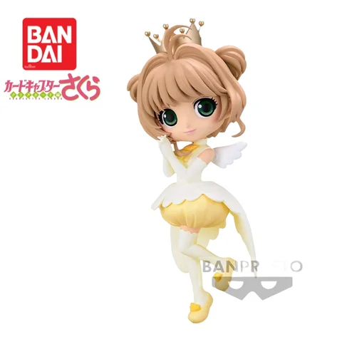 In Stock Original Bandai Banpresto Qposket Cardcaptor Sakura Kinomoto Sakura Figurine Anime Merchandise Action Figure Brand New