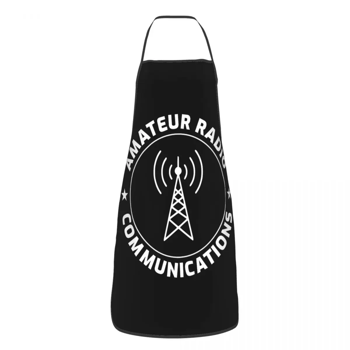 Funny Amateur Ham Radio Operator Gift Bib Apron Women Men Unisex Kitchen Chef Tablier Cuisine for Cooking Baking Gardening