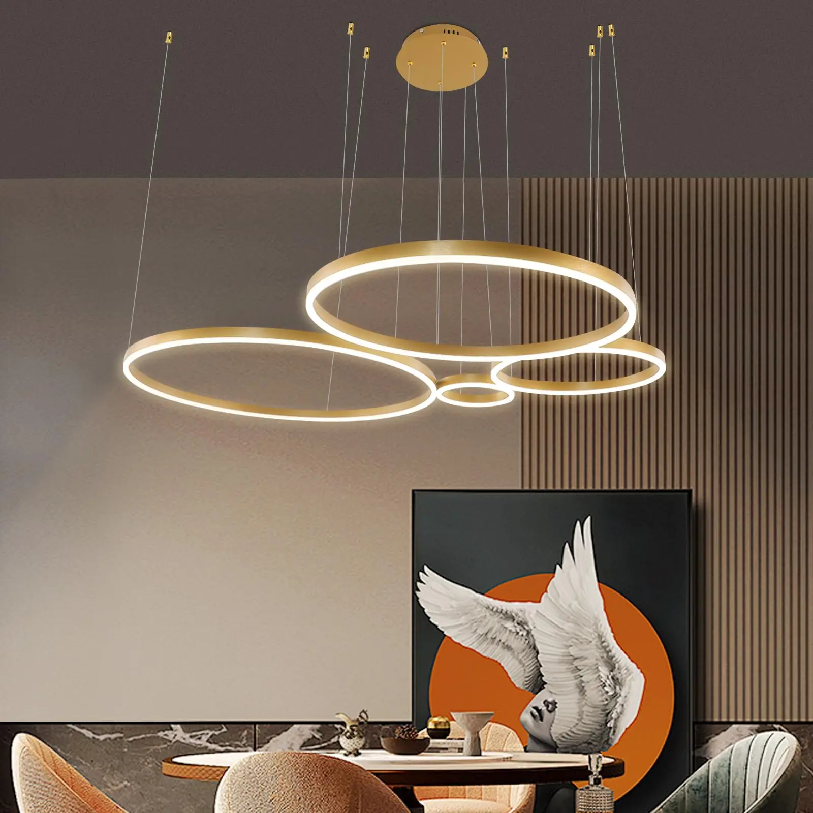 

Modern AC Indoor Decorative LED Ceiling Lamps Oval Aluminum Fixture Hot Selling for Home Living Room Surface Mounted Aluminum