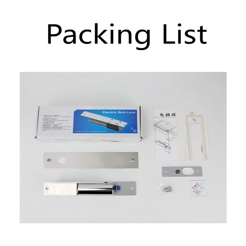 Kunci Baut Listrik Paduan Aluminium Dengan Desain Sirkuit Buka Kunci Mati Listrik Stainless Steel Locktongue Instalasi tertanam untuk Pintu