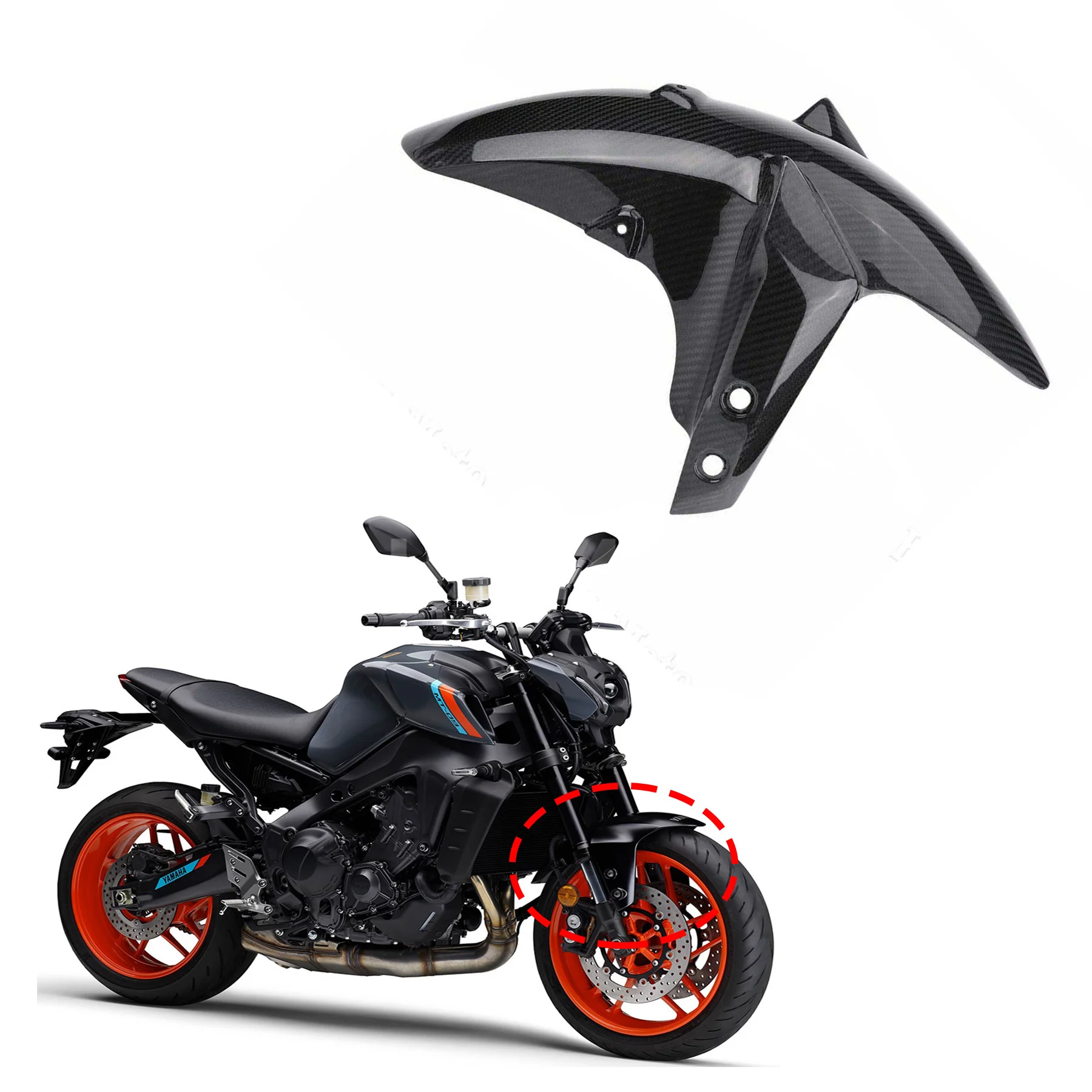 

MT-09 Front Tire Hugger Fender Mudguard For Yamaha MT09 SP 2013 - 2020 MT 09 Motorcycle Wheel Splash Guard Accessories