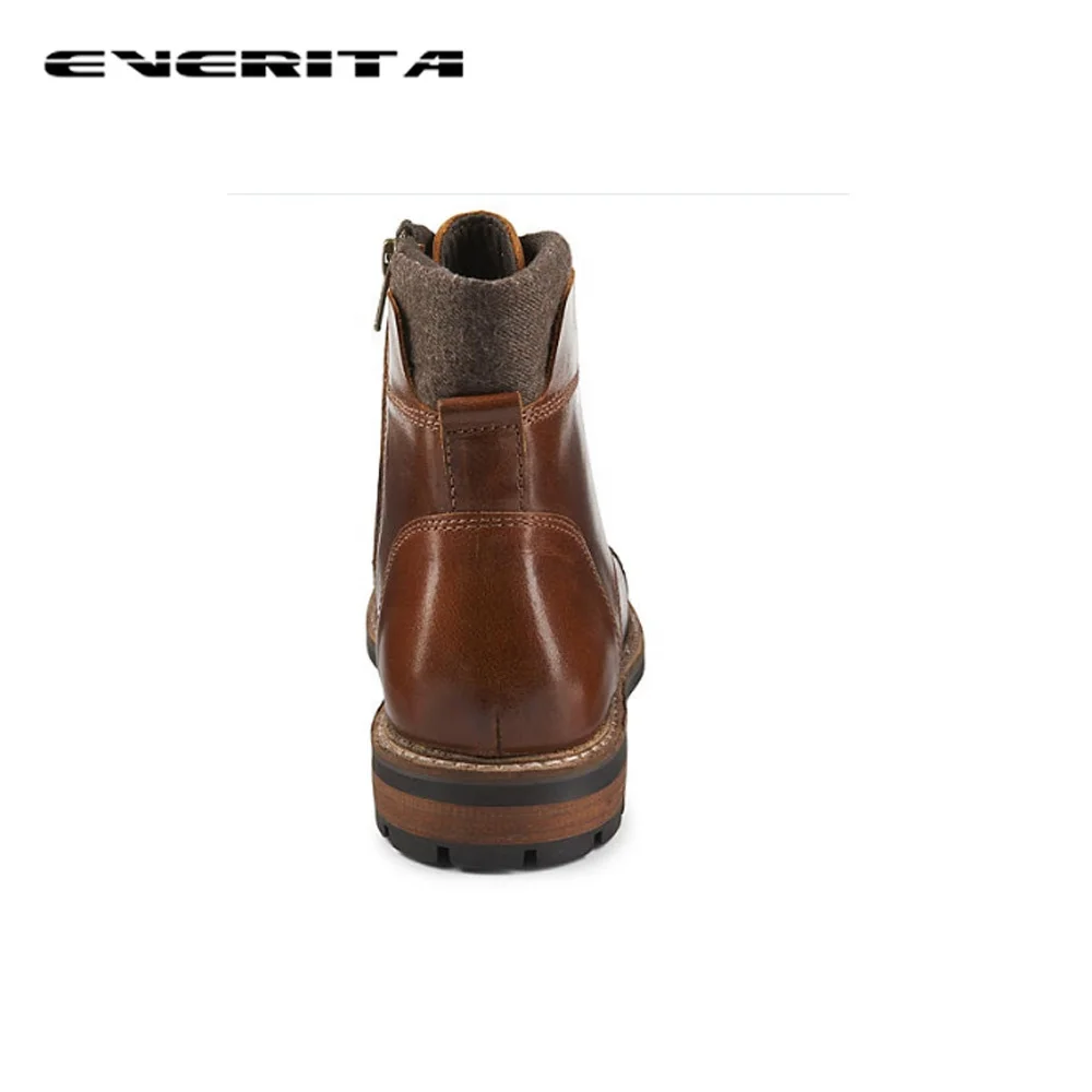 Men Vintage Lace-up Casual Leather Shoes Waterproof Leather Welt boots