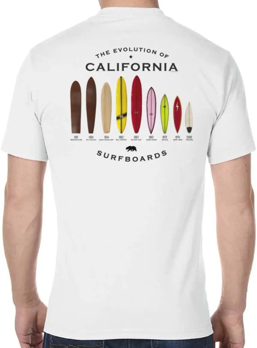 Evolution of California Surfboards T-Shirt