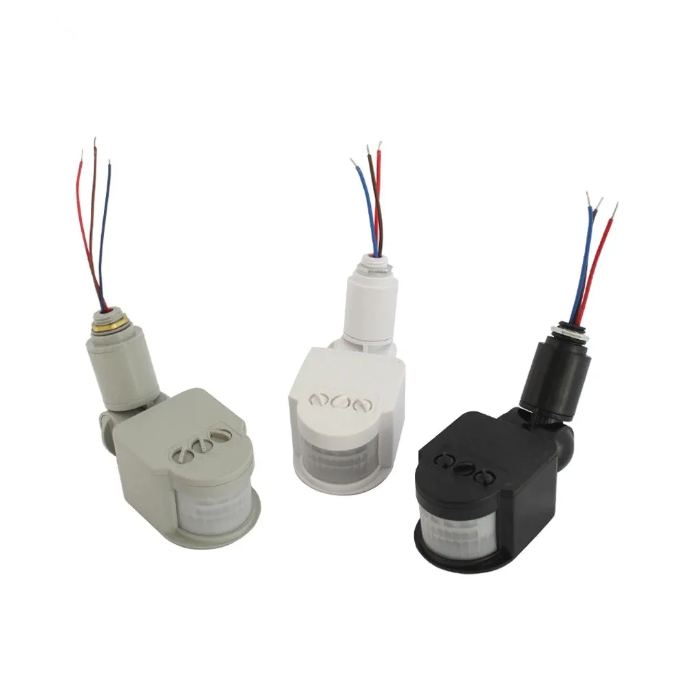 110V 220V PIR Motion Sensor 12V Motion Detector Automatic Infrared 180 Degree Rotating Outdoor Movement Timer Switch for Light