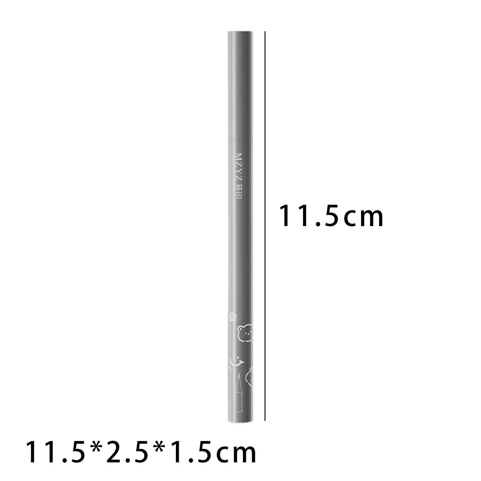 Lápiz Delineador de ojos con purpurina, diseño de doble punta, lápiz impermeable para maquillaje de ojos Natural para mujeres