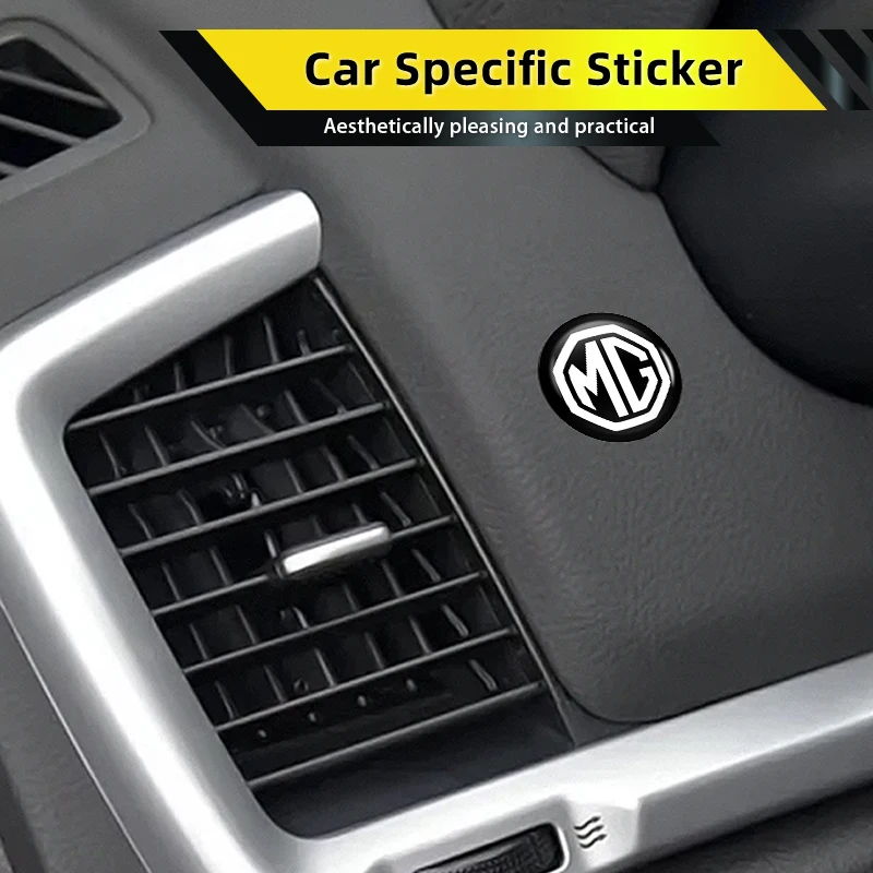 Exterior Mod Styling Keyhole Shield Stickers 8Pcs For MG4 Cyberster ES5 ONE Auto Tuning Decor Gadgets