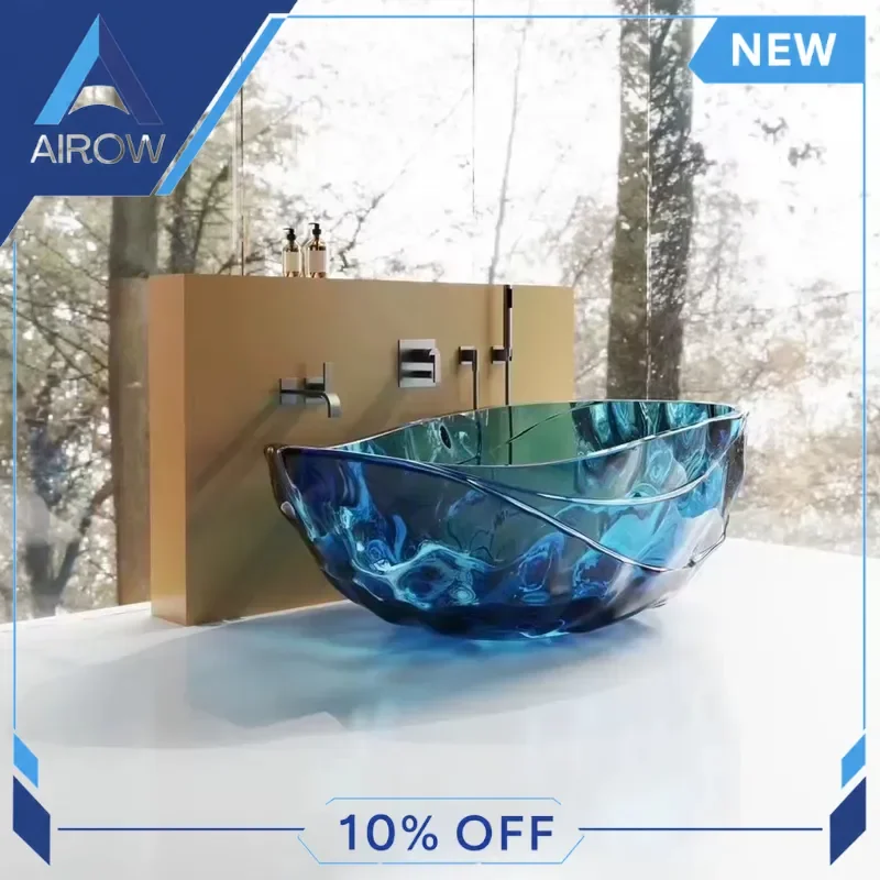 for Luxury Clear Resin Stone Freestanding Bathtub Transparent Solid Surface Free Standing Bath Tubs for Hotel Bathroom Decor