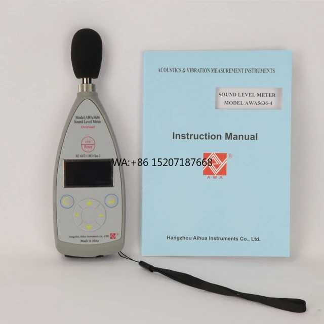 

Decibel Meter/Sound Pressure Level Industrial Sound Level Meter Class 2 AWA5636-2 / 30-30dBA Range