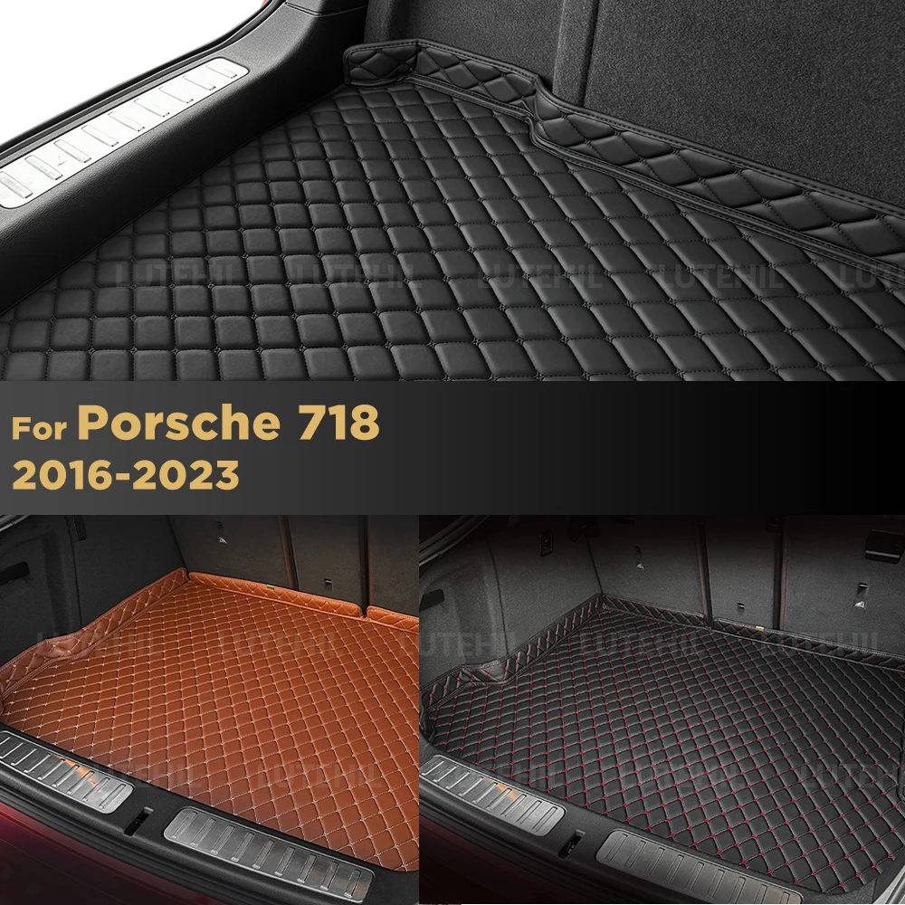 

Для Porsche 718 2016-2023 коврик в багажник автомобиля коврик для багажника защитная накладка аксессуары для интерьера