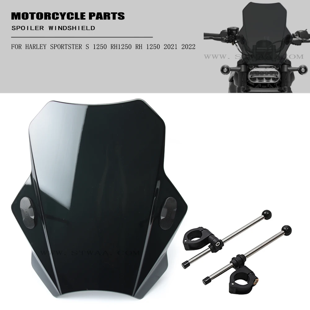 For Harley Sportster S 1250 RH1250 RH 1250 2021 2022  Motorcycle Windshield Windshield  Wind Shield Screen Protector Parts S1250