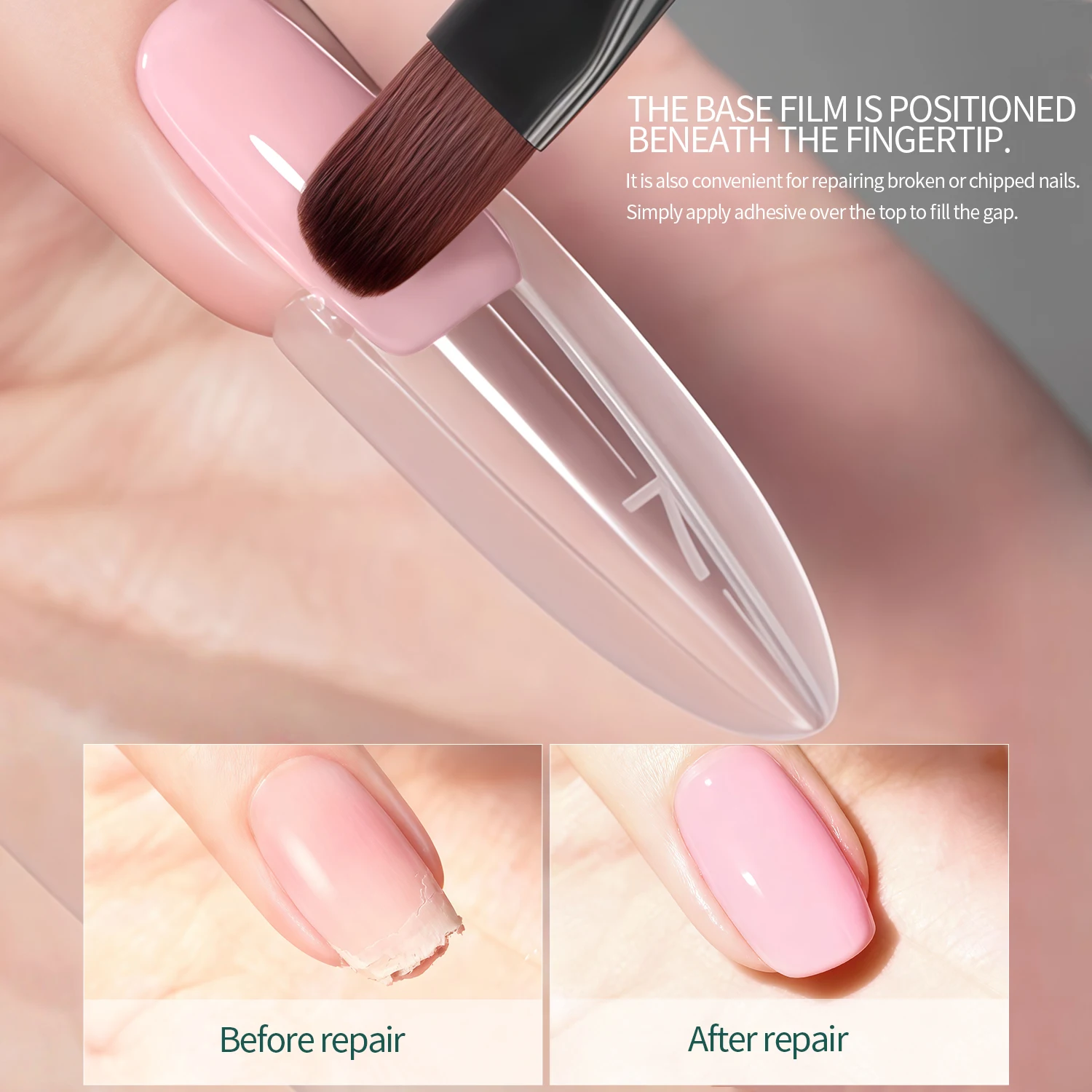 Nailpop Nail Dual Form Sandwich Nails Forms 14 مقاسًا قالب أظافر علوي وسفلي لأدوات وصلات أظافر جل البناء 70/140 قطعة #3