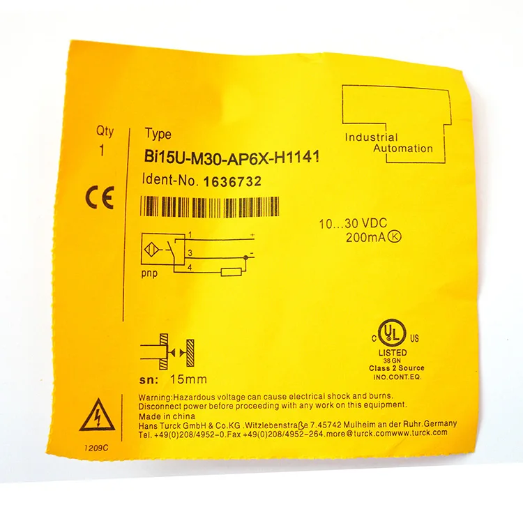 turck-bi15um30an6xh1141-近接スイッチセンサー用-新品-bi15u-m30-an6x-h1141-1個
