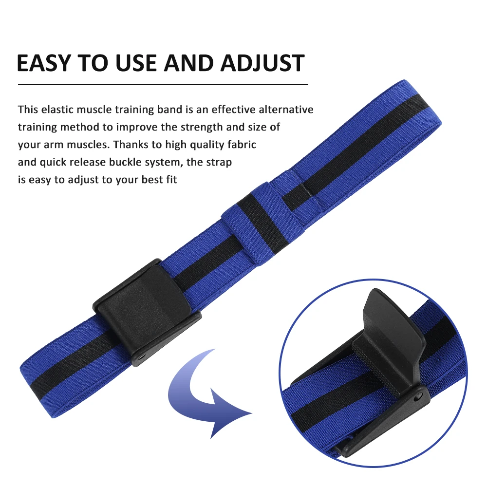 أربطة تدريب انسداد، أربطة تقييد تدفق الدم المرنة، أشرطة انسداد قابلة للتعديل، أغطية الذراع والساق للعضلات السريعة #5