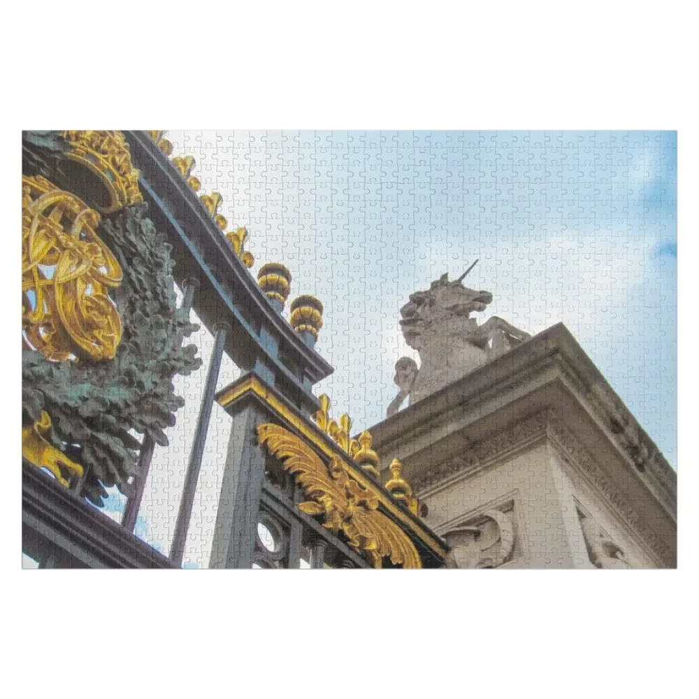 

Unicorn on Buckingham Palace Gate Jigsaw Puzzle Jigsaw For Kids Personalized For Kids Puzzle