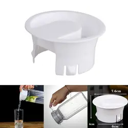 New 7.6CM Lids Covers Anti Dust Plastic Bottle Plugs Accessory Glass Water Carafe Leak Proof Caps for Bistro Pitcher