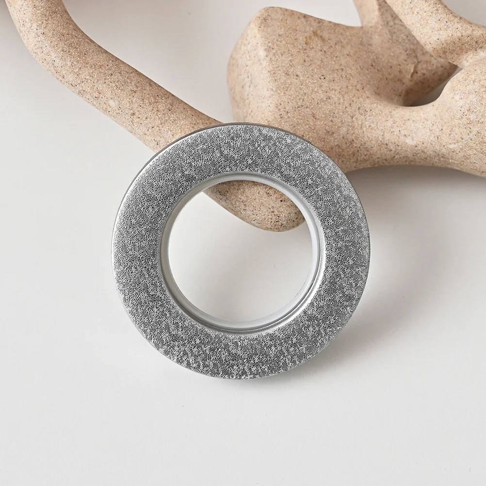 4 قطع من حلقات الستائر البلاستيكية الفاخرة، آمنة وسميكة ومتينة للستائر الثقيلة وخفيفة الوزن #5