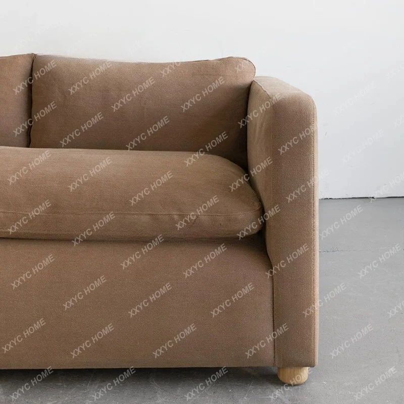 Modern Luxury Straight Sofa Multi Person Soft Backrest  Simple Sofa Living Room Furniture