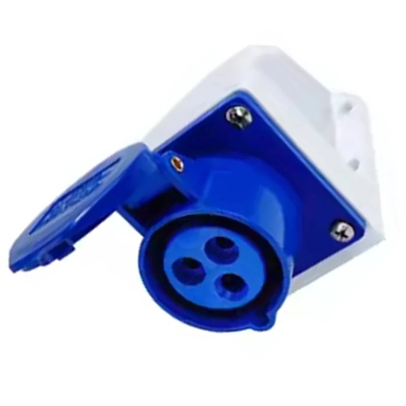 N96R IP44 Industrial Plug And Socket Waterproof Connector 3PIN 16A Water Electrical Connection Wall Mount