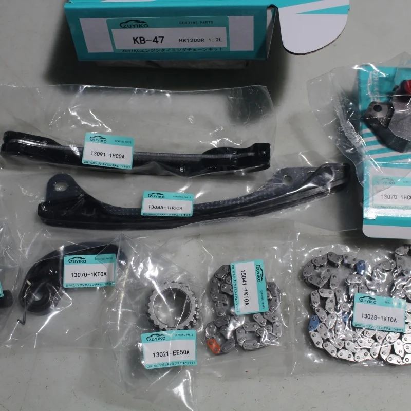 HR12DDR Timing Chain Kit for nissan Note Qashqai Micra 1.2l 2011-2016 HR12DDR Engine 13028-1kt0a 13070-1kt0a KB-47