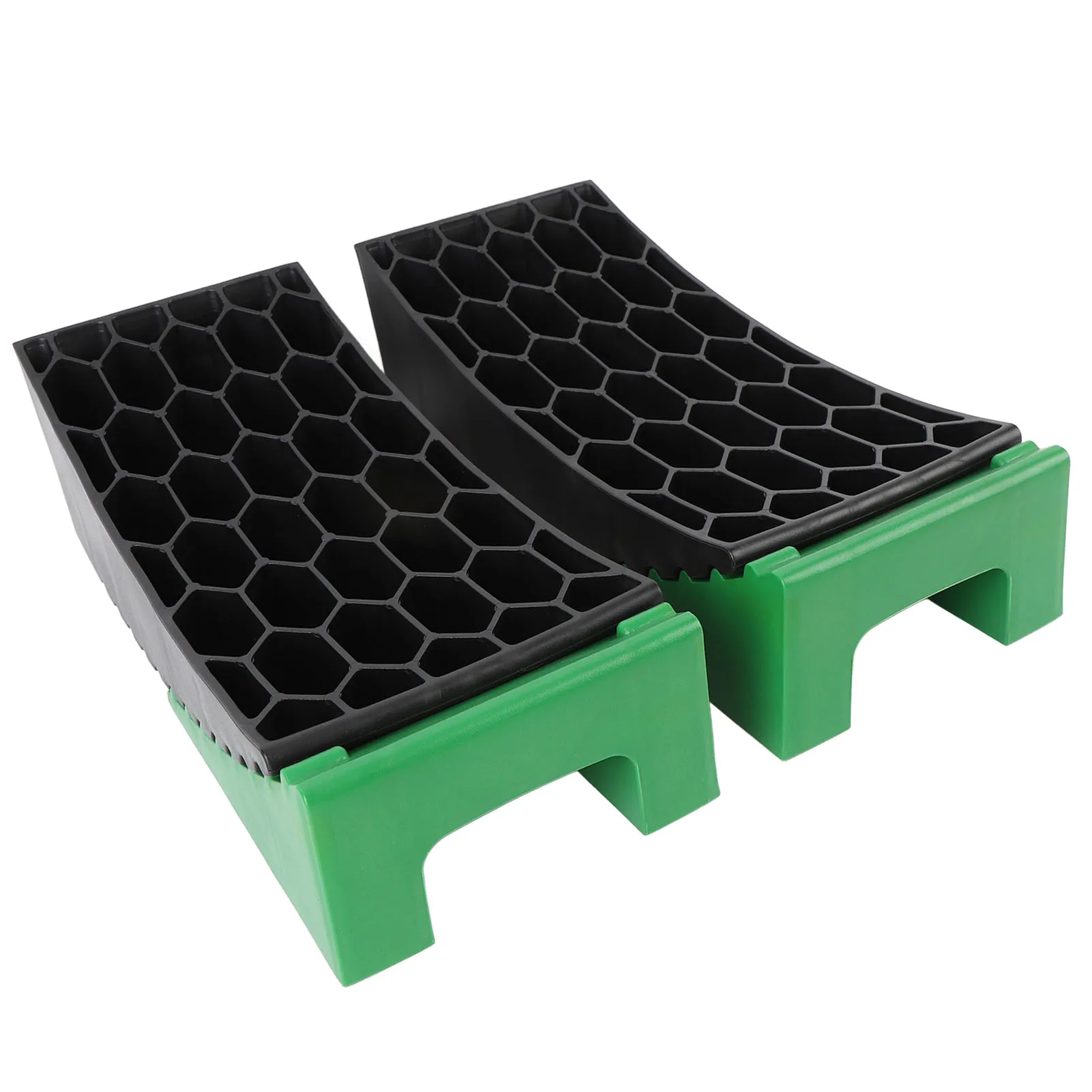 6 قطعة كتلة التسوية المنحنية 35000lb الحمولة المحمولة RV منحني مستوي مع منصات مكافحة زلة لمقطورة Campervan متنقل