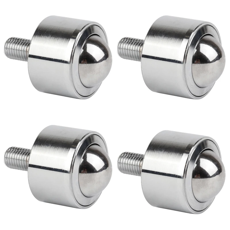 10PCS Precision Conveying Nylon/Bearing Steel/Stainless Steel Universal Ball Casters Industrial Transfer Wheels,Flexible Durable