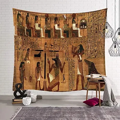 

Egyptian Wall Hanging Ancient Religion Historical Tapestry Backdrop Egypt Egyptian Character for Home Decor