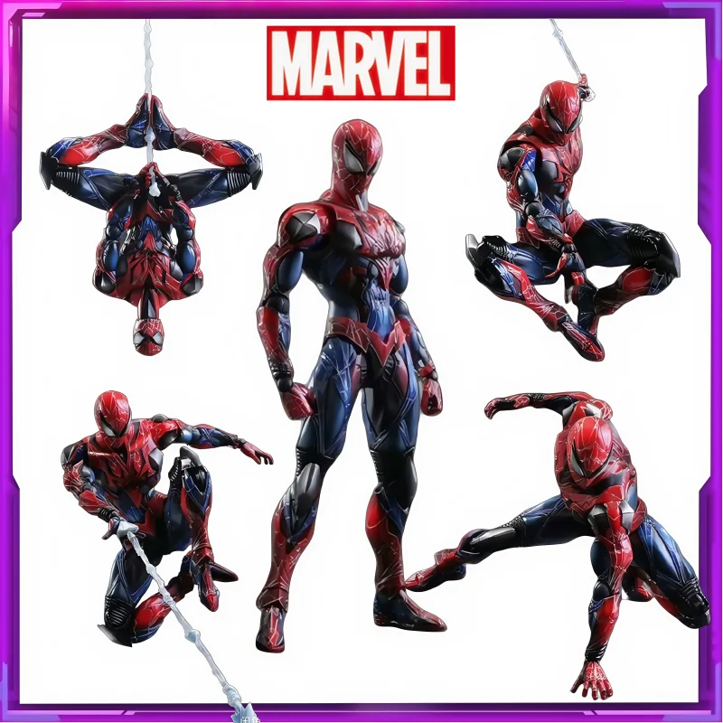 

New Genuine Marvel Spider-Man Character Model Toys Joint Mobility Collectibles Holiday Gift Desktop Ornaments In Stock