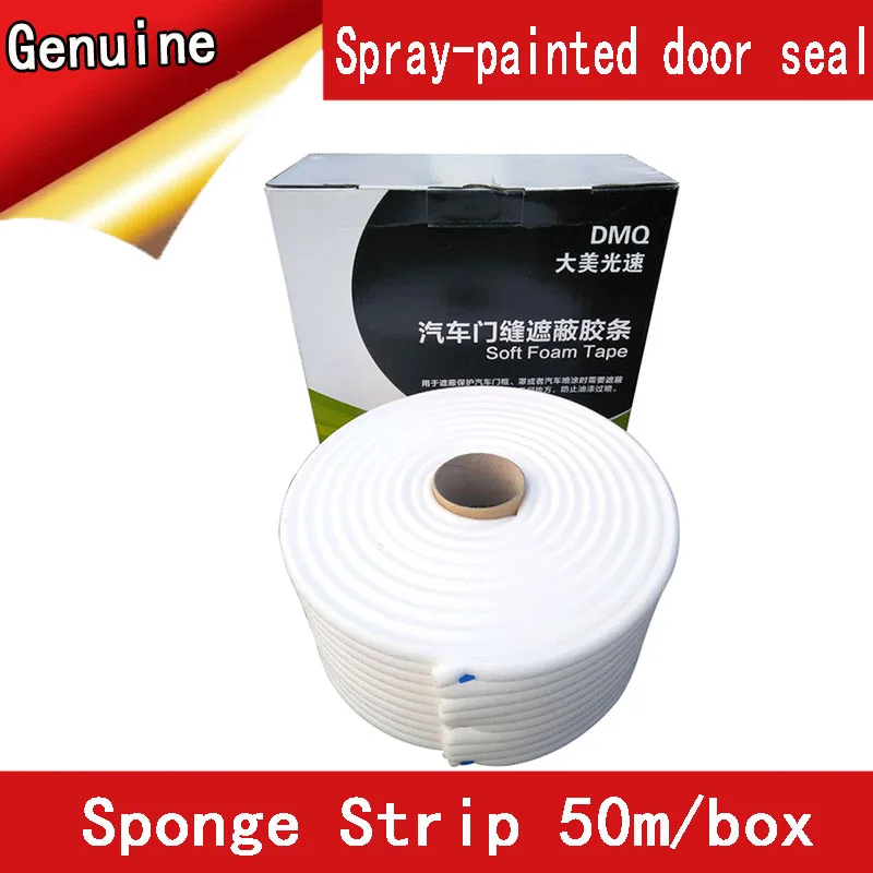 Foam sealing strip for automobile door seam. Oil spray foam sealing strip for automobile door to prevent Paint Mist 50m