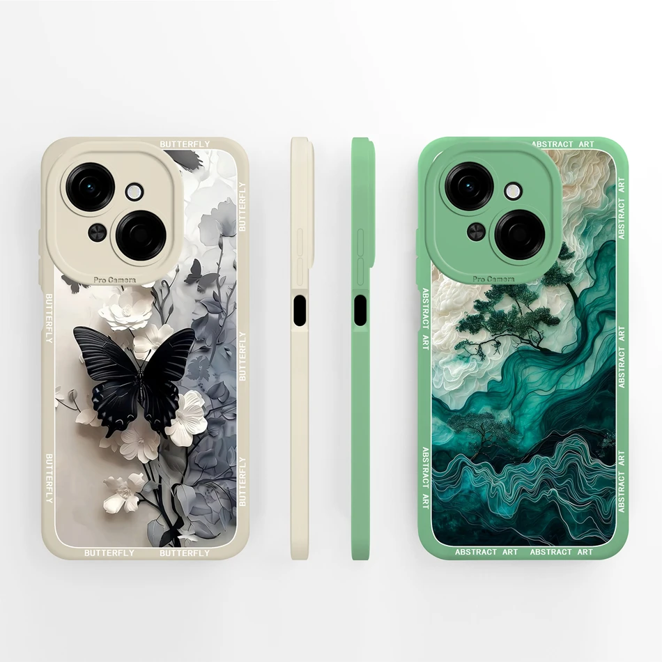 ل Tecno Spark Go 1 / Spark Go 2025 جراب هاتف رائد الفضاء الكرتون موضة لينة السائل سيليكون Funda ل شرارة Go1 الغطاء الخلفي #2