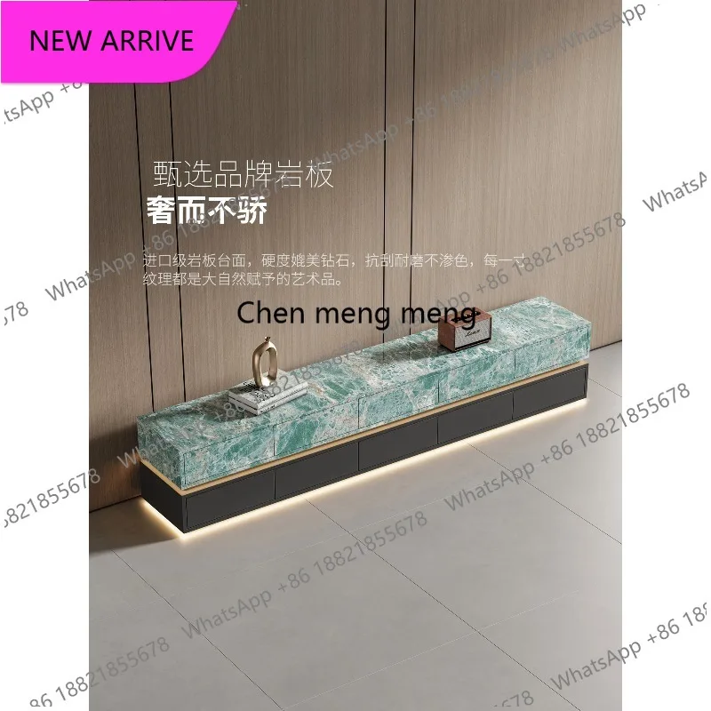 

M183 New TV Cabinet Light Luxury Advanced TV Cabinet Living Room Household Slate Floor Cabinet