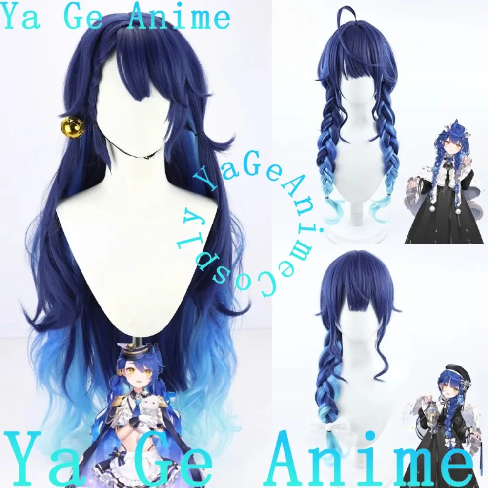 

Парик для косплея VTuber Амамя Кокоро, в стиле военной формы, для аниме, игр, карнавалов и вечеринок, синтетический, термостойкий