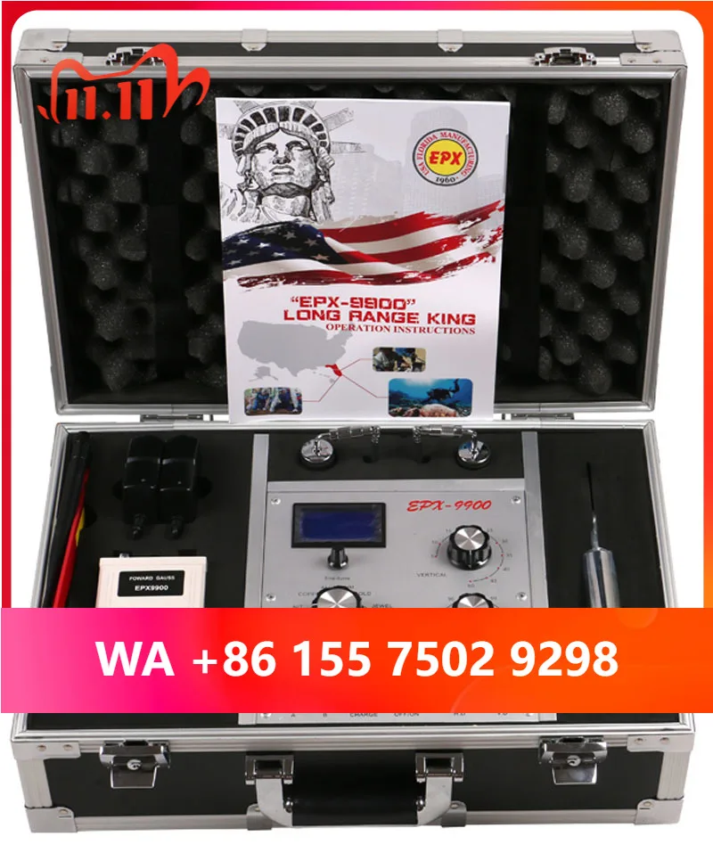 Long-range gold, diamond, siler and copper hunter detector EPX 9900 underground 50 meters gold metal detector EPX-9900