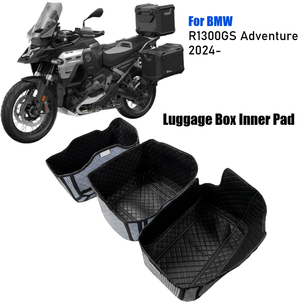 Per BMW R1300GS Adventure R 1300 GS ADV 2024-Scatola dei bagagli posteriore Scatola di coda Pad interno Custodia posteriore Tronco Scatola laterale Fodera in pelle PU