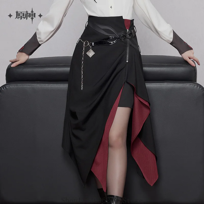 الرسمية قبل البيع Genshin Impact Arlecchino أنيمي لعبة تأثيري حلي موضوع الانطباع سلسلة غير النظامية نصف تنورة هالوين #1