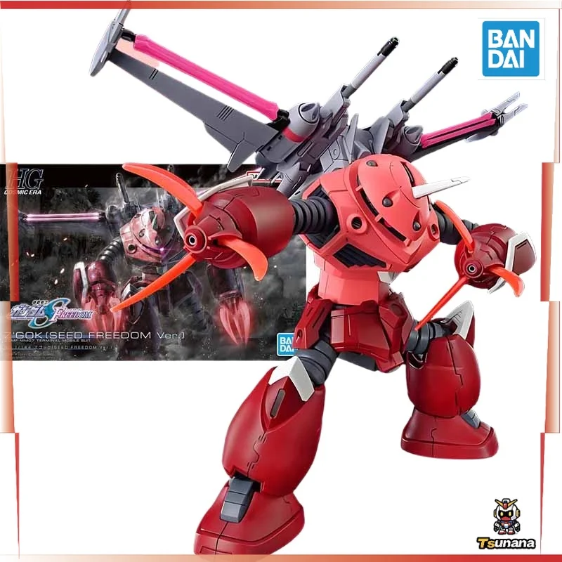 Bandai Originele MODEL KIT GUNDAM HGUC 1/144 Z'GOK ZAAD VRIJHEID Anime Action Figure Model Assemblage Speelgoed Model Geschenken voor Jongens