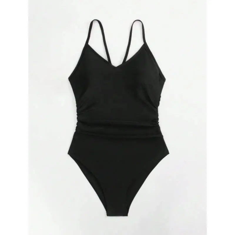 ニュージェイ59877クロスボーダーサマービーチホロウアウトリングブルワンピース水着メンズカジュアルスポーツスーツセブンスヴェロング