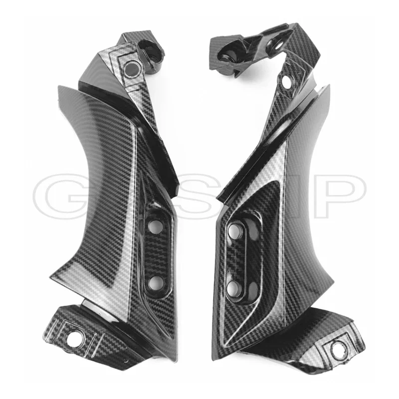 Carbon Fiber Pattern Motorcycle Side Frame Mid Cover Panel Fairing Cowl Fit for Yamaha YZF R1 YZFR1 YZF-R1 2004 2005 2006