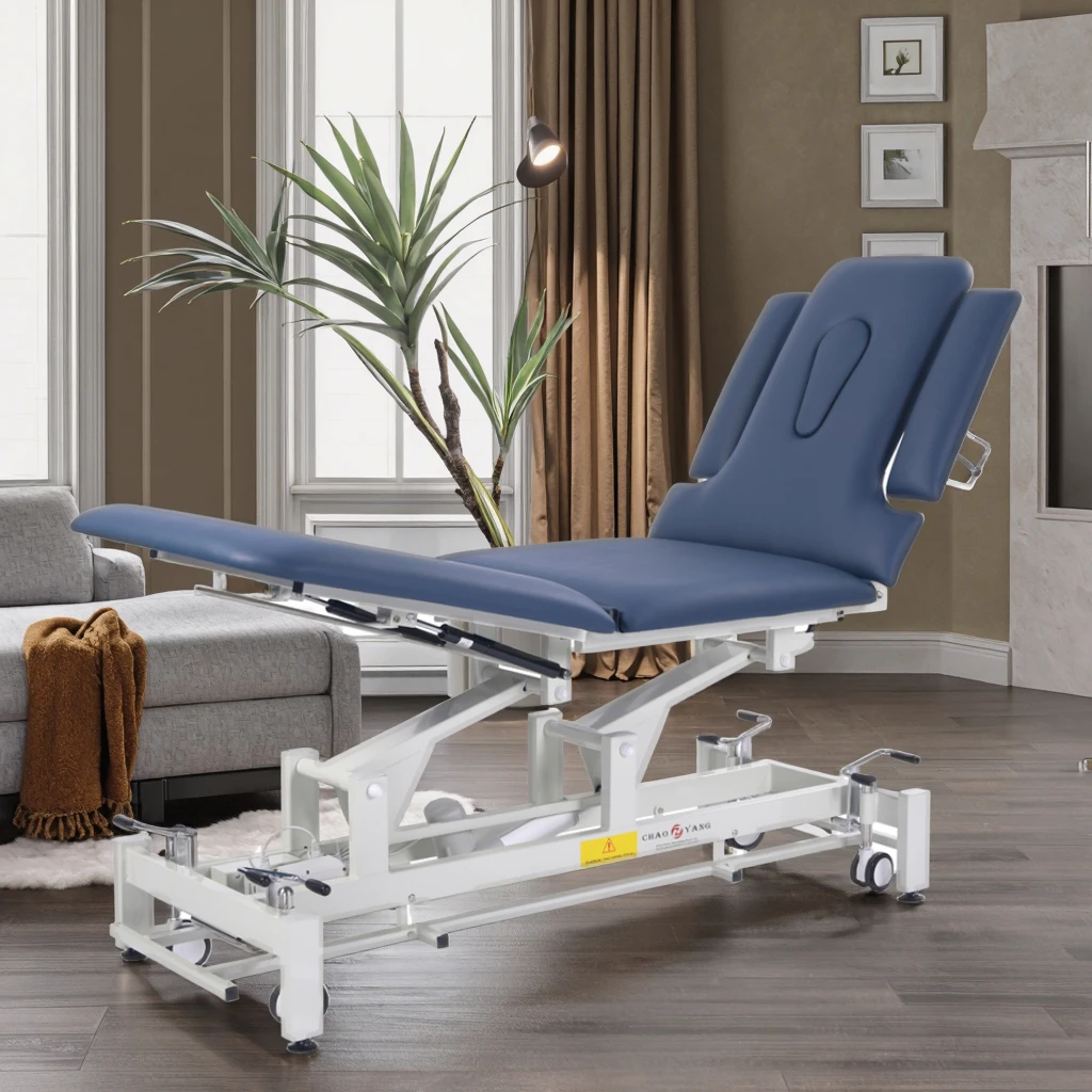 

Spine Therapy Spa Bed Electric Massage Bed Easy Access Foot Switch Inspection Sofa with Downward Folding Section