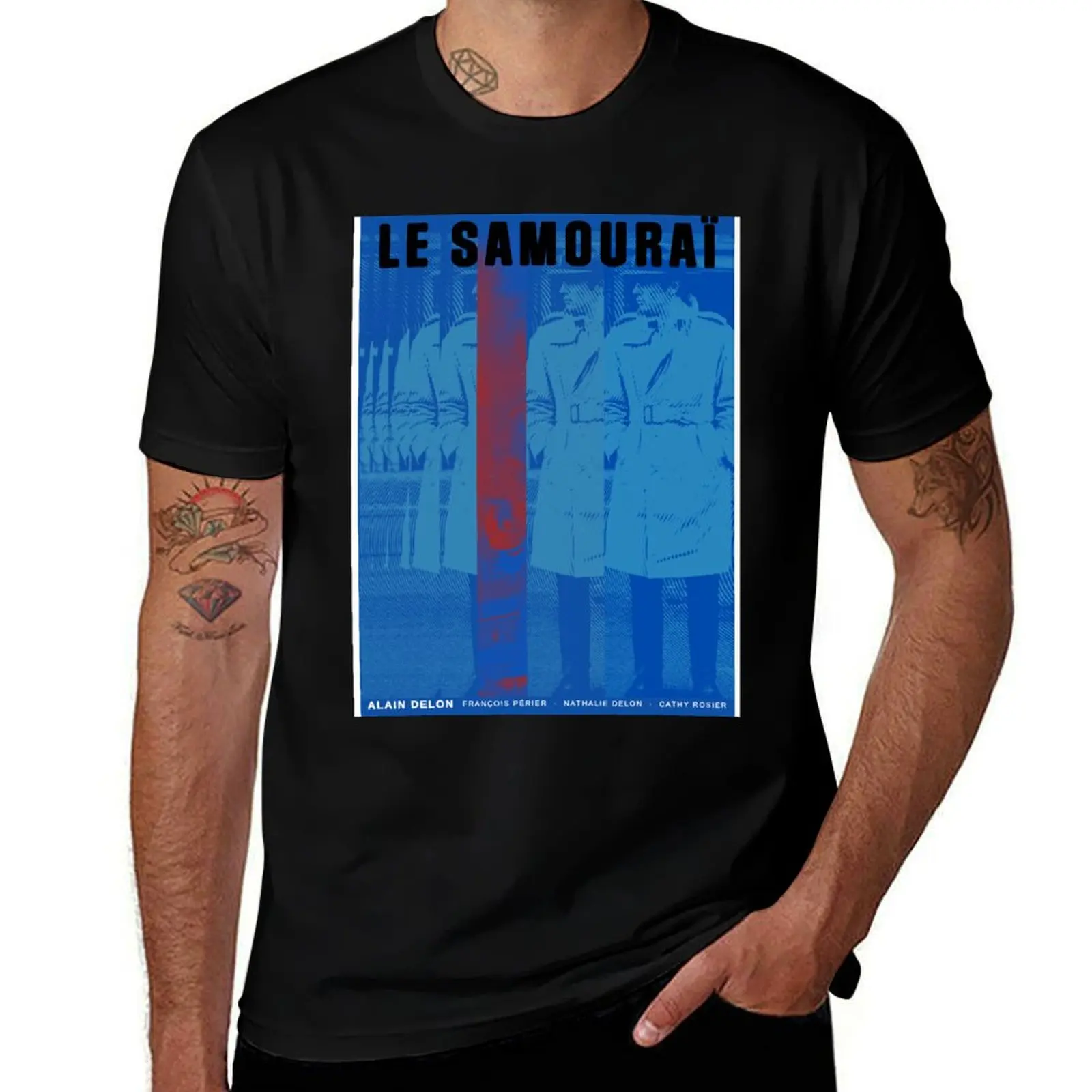

Le Samourai (1967) - Movie poster design T-Shirt funny t shirts cotton t shirts designer t shirts with prints T-Shirt