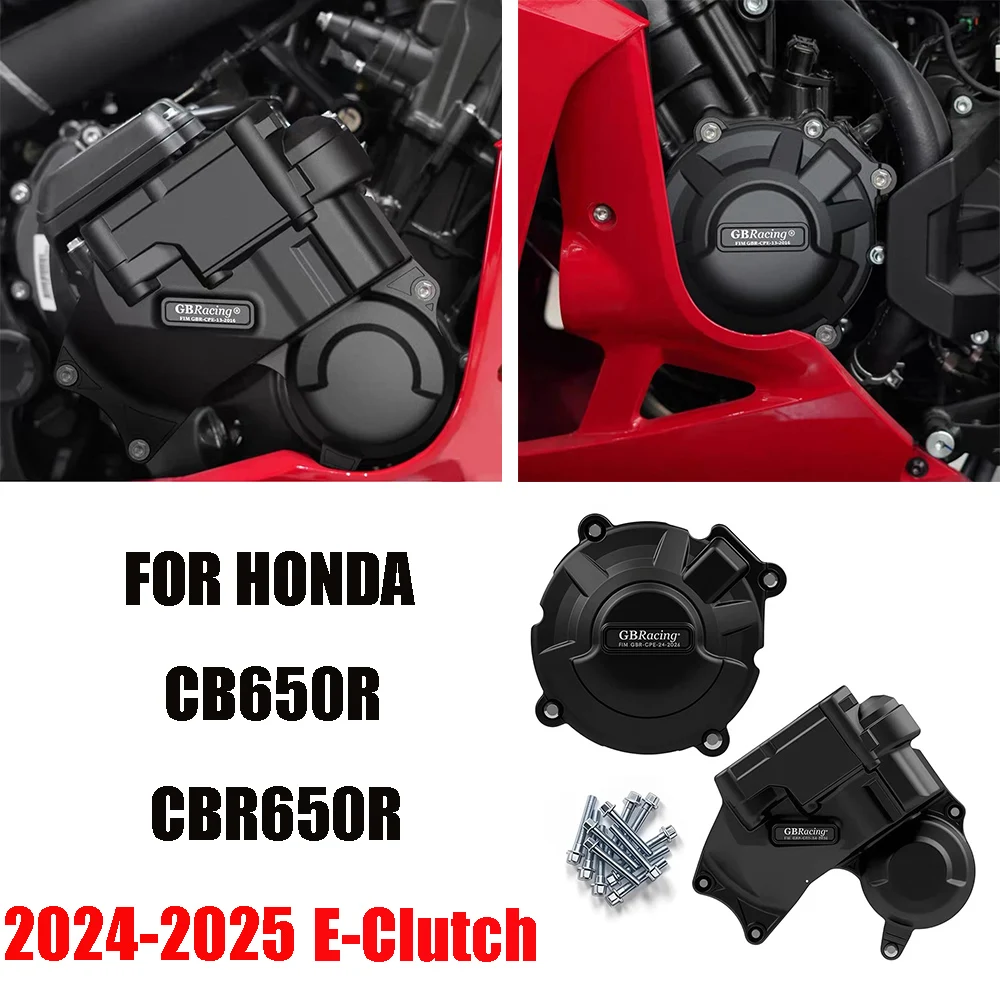 

Engine Protection Cover For CBR650R & CB650R 2024-2025 E-CLUTCH Secondary Engine Cover SET Secondary E-Clutch Cover Alternator