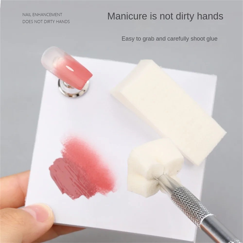 Klip mengambil tahan lama praktis untuk Nail Art Grippers populer Stainless Steel empat cabang klip sederhana Stainless Steel