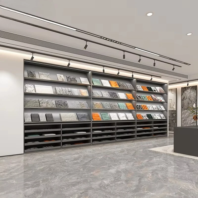 &c Drawer Inclined Plate Combination Cabinet Tile Display Drawer Cabinet for Ceramic Stone Marble Mosaic Display